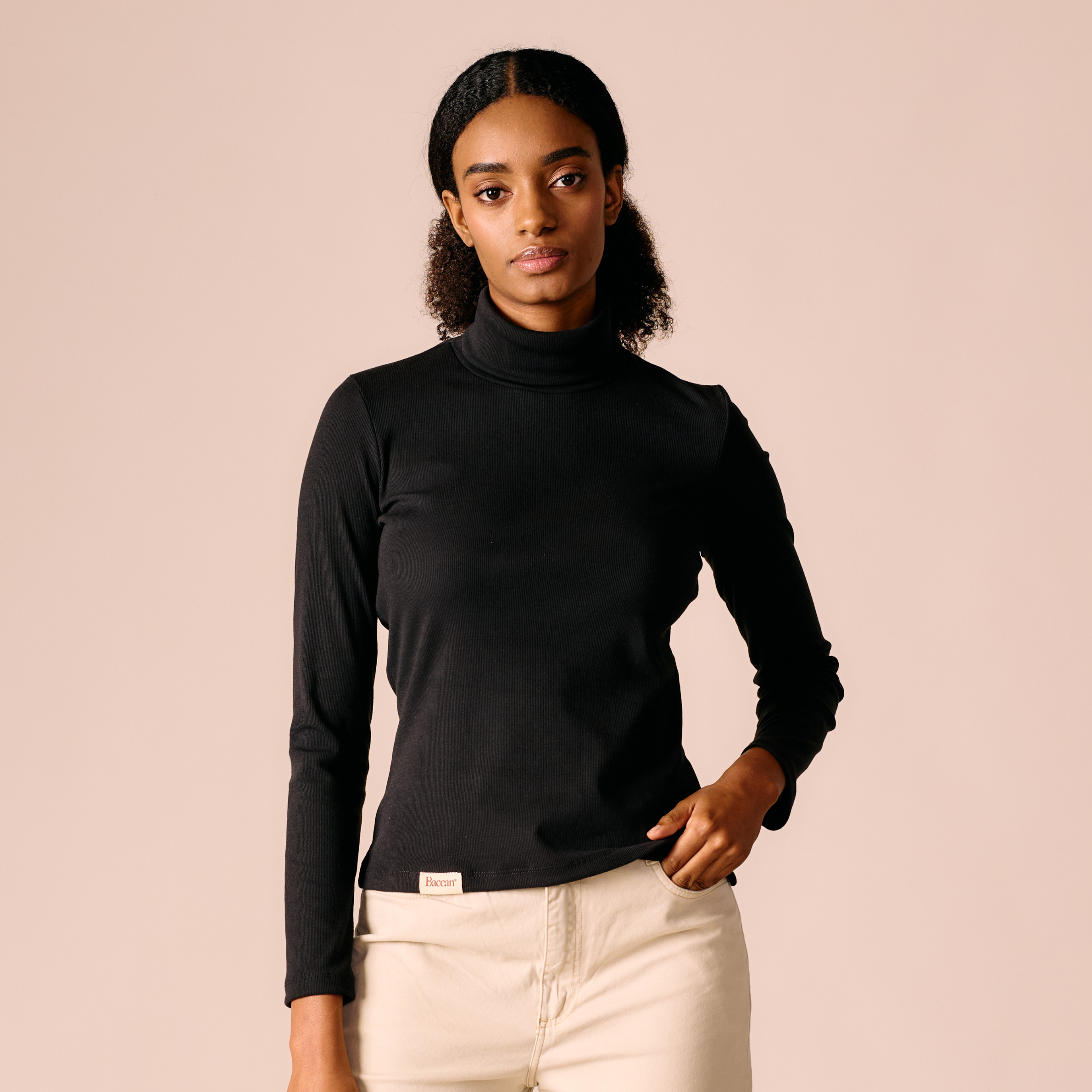 Cuello Tortuga Tops Cuello Alto Outfit Blusa Negra Cuello Tortuga