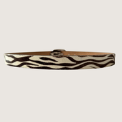 Cinturón de Cuero - Estampado Zebra
