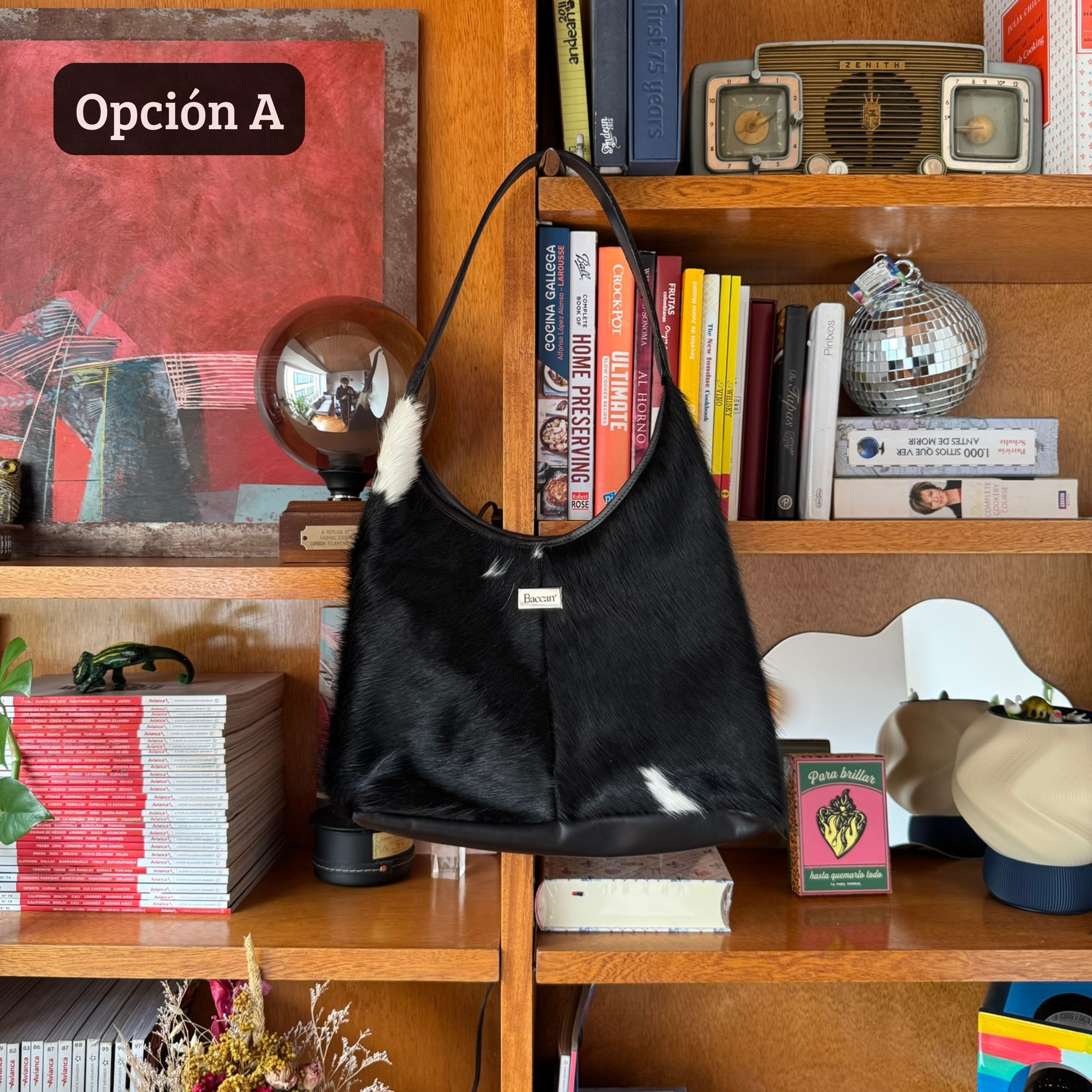 Hobo Bag Minos - Negro