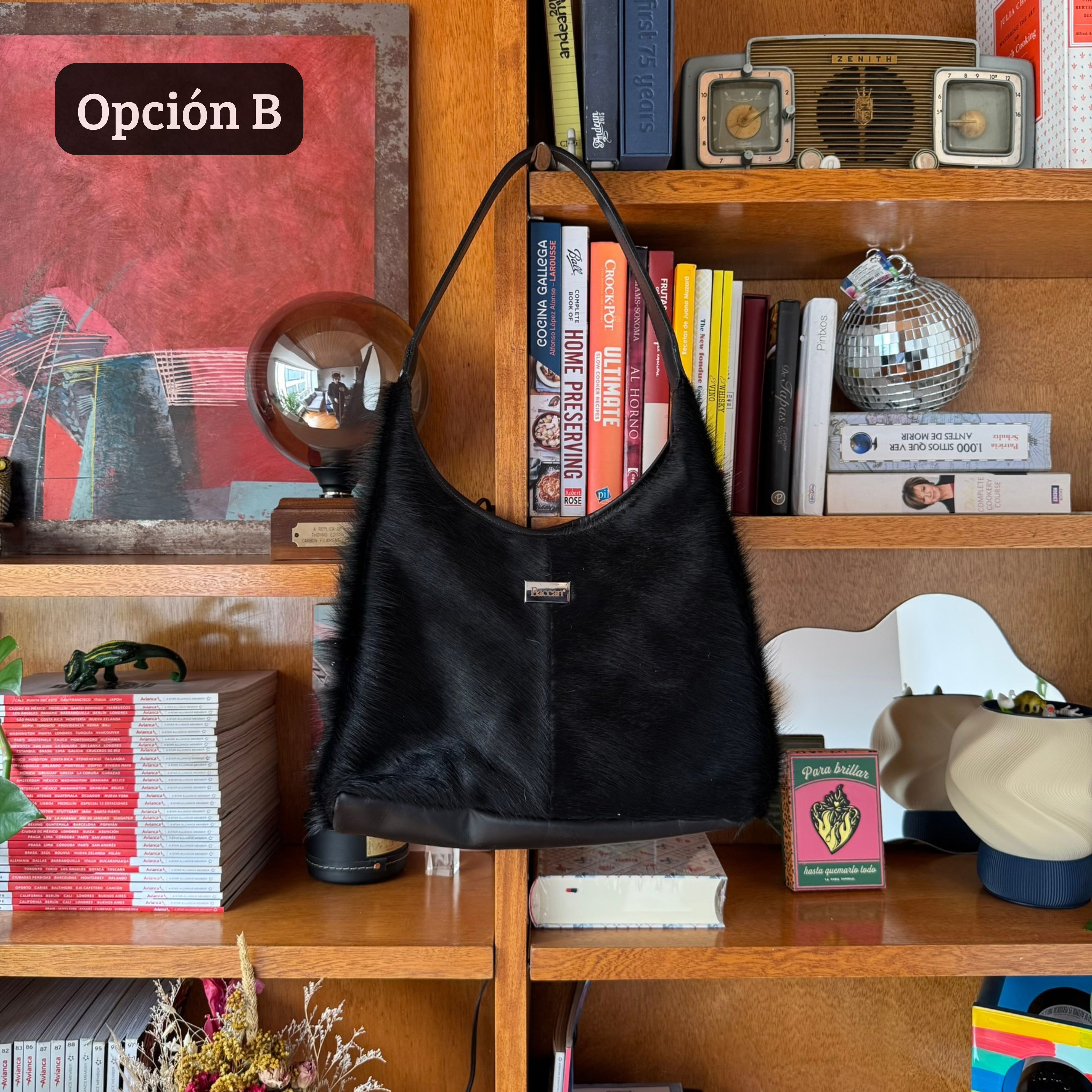 Hobo Bag Minos - Negro