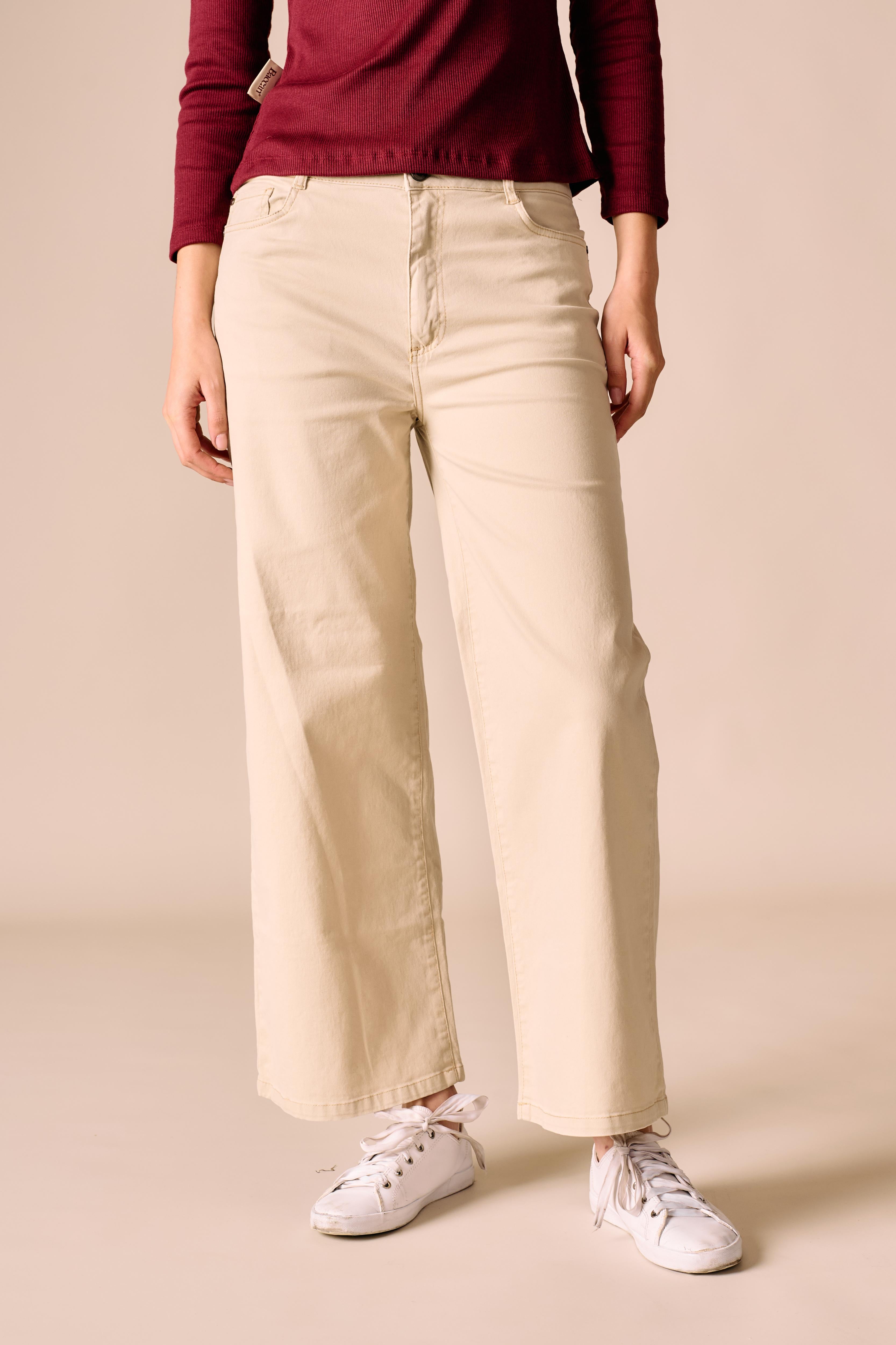 Pantalón Mys - Loose Fit Beige