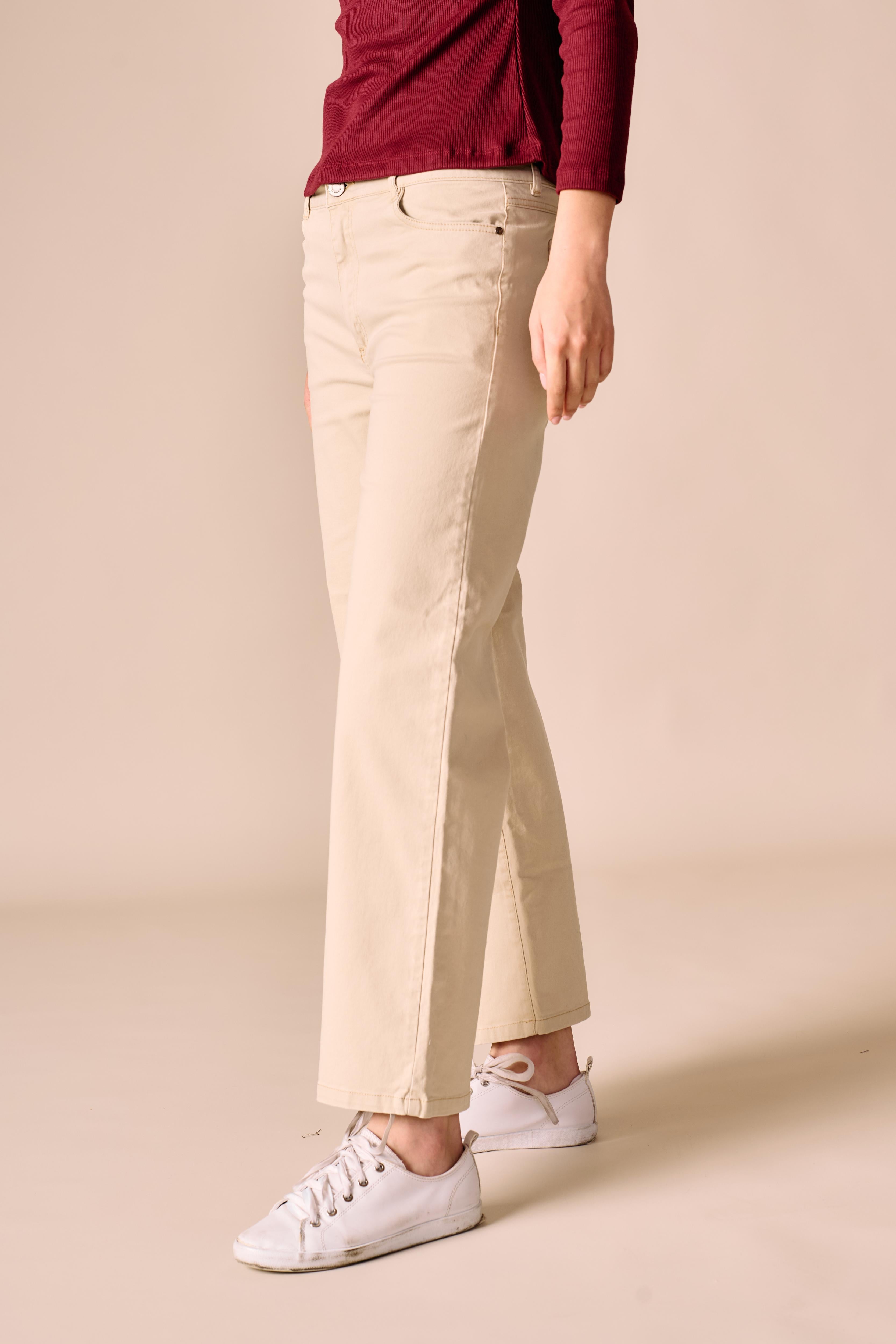 Pantalón Mys - Loose Fit Beige