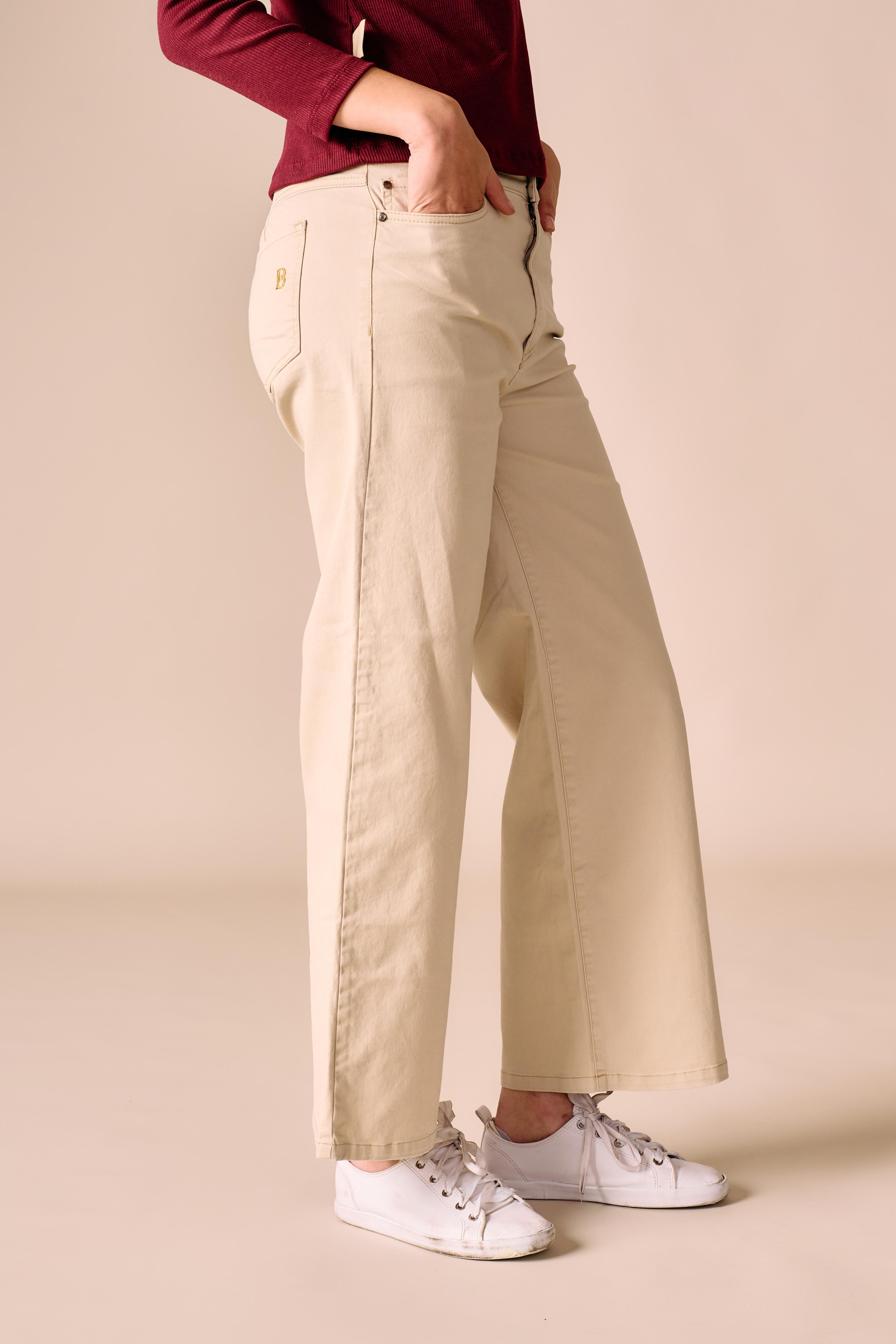 Pantalón Mys - Loose Fit Beige