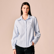 Camisa de Rayas - Azul y Blanco