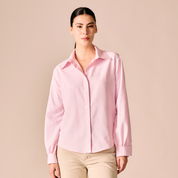 Camisa de Rayas - Rosada y Blanco