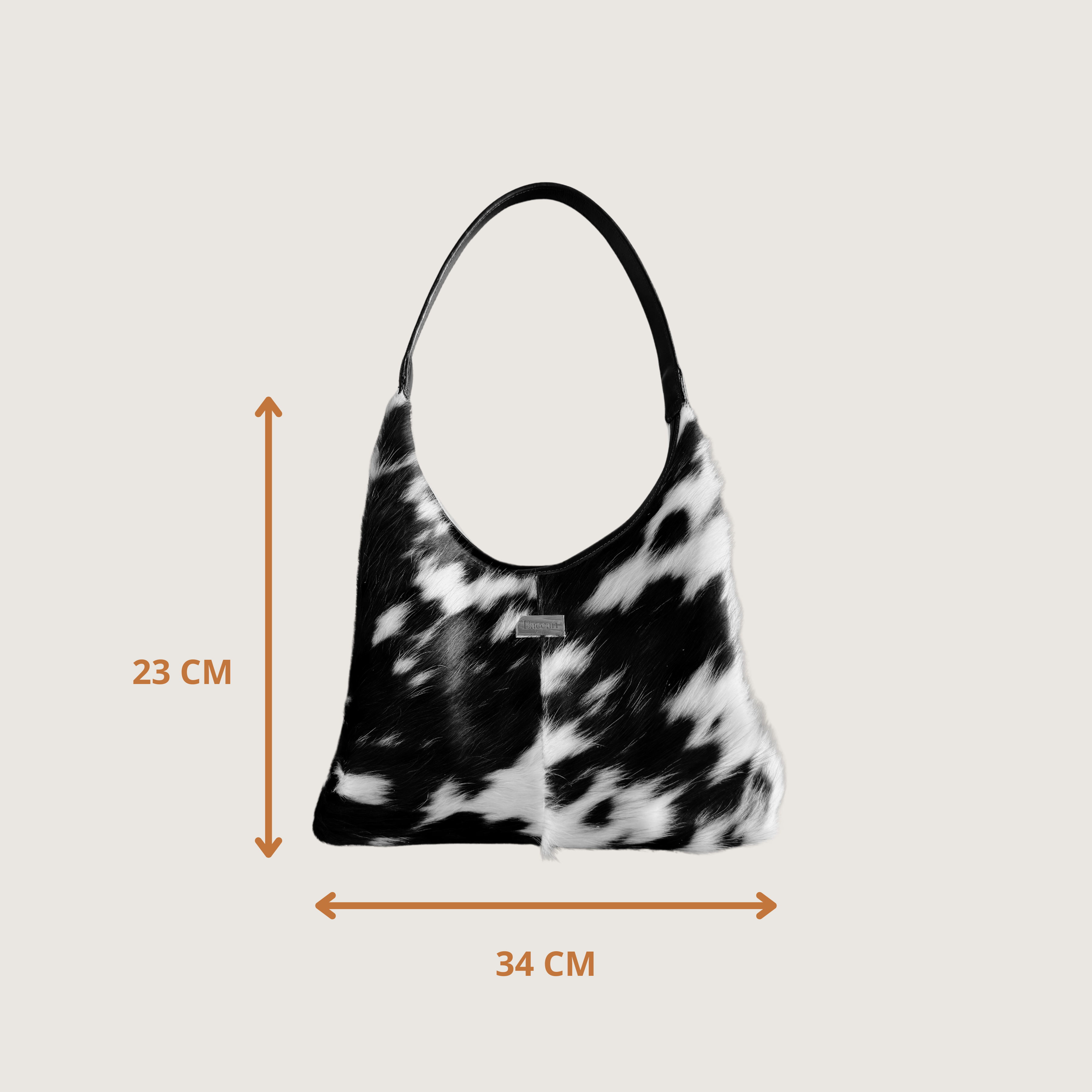 Hobo Bag Minos - Blanco y Negro