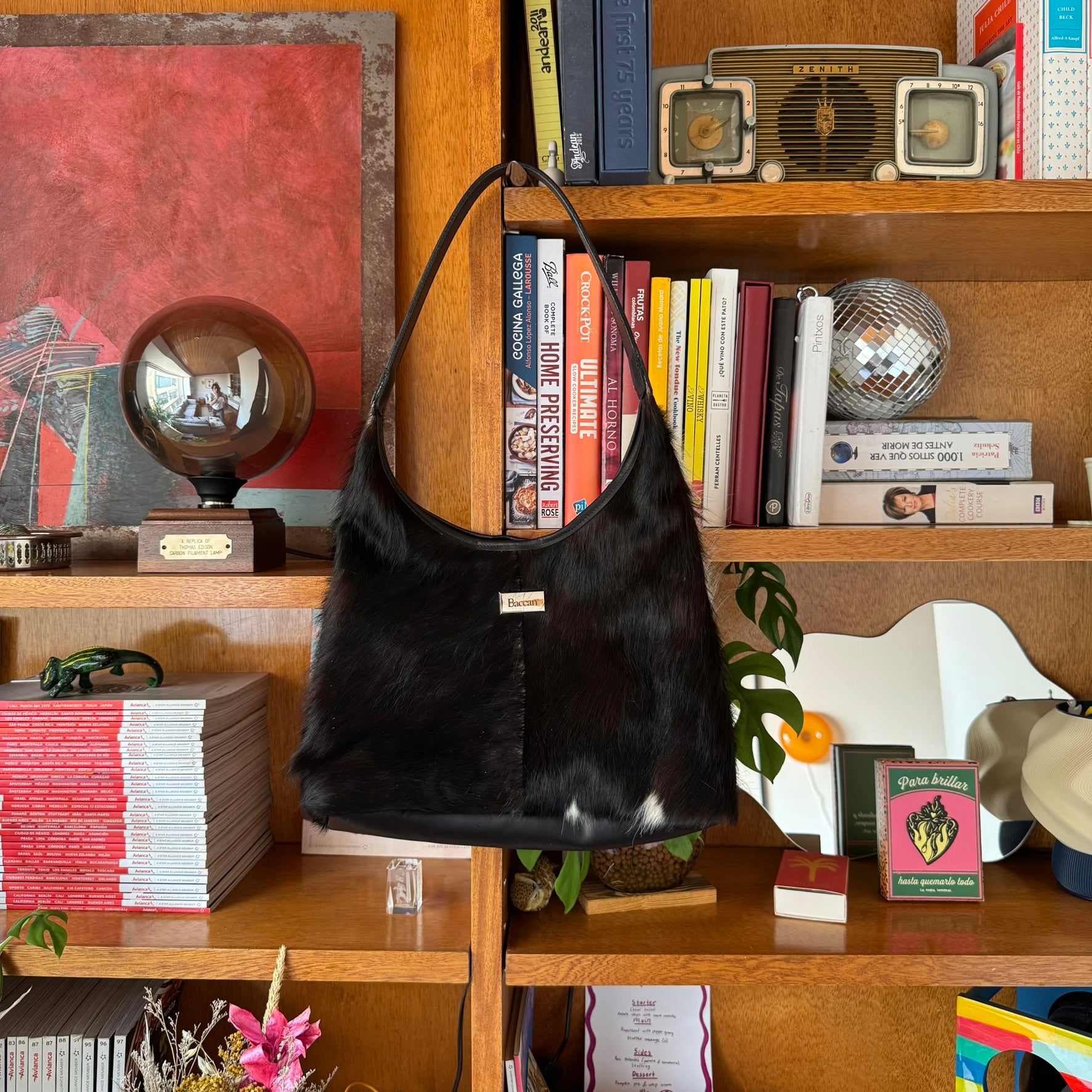 Hobo Bag Minos - Negro