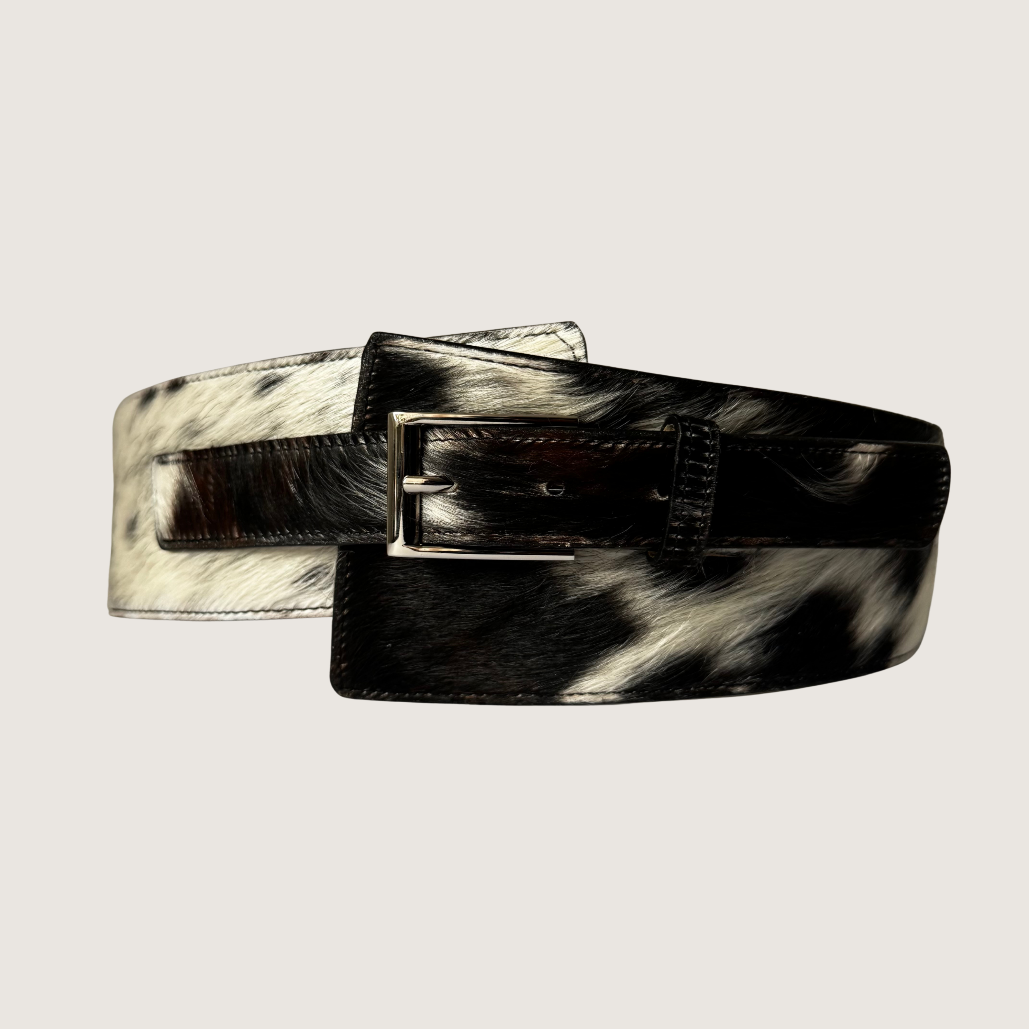 Cinturón tipo Fajón Minos - Blanco y Negro