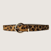 Cinturón de Cuero - Estampado Leopardo