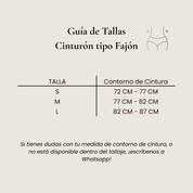 Cinturón tipo Fajón Minos - Blanco y Negro