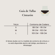 Cinturón de Cuero - Estampado Leopardo Crema